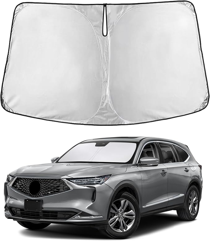 EcoNour Windshield Sun Shade for Acura MDX 2021–2023 2024 2025 2026, Sun Visor for Front Windshield & Window Sunshade Cover, UV Heat Blocker & Protector, Car Accessories