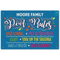 Custom Pool Sign, Pool Rules Have A Drink for Pool Décor Sign, 12x18 Inches, Rust Free .063 Aluminum, Fade Resistant, Made in USA by Sigo Signs