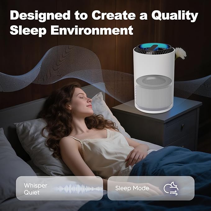 PETOX MK01 & MK06 True HEPA Filter Replacement for MK01 MK06, TZ-K1 and DH-JH01 Air Purifier, Smoke Remover Version, Grey, 4 Pack