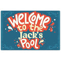 Custom Pool Sign, Welcome to The Pool Fun for Pool Décor Sign, 12x18 Inches, Rust Free .063 Aluminum, Fade Resistant, Made in USA by Sigo Signs