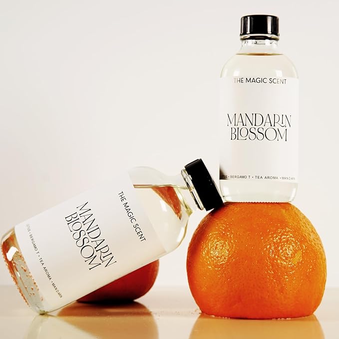 The Magic Scent Mandarin Blossom Diffuser Oil - Hotel & Home Luxury Scents Inspired by Maldives - Diffuser Oil Scents for Home Designed for Use in All Diffusers - 8.5 fl oz, 250 mL
