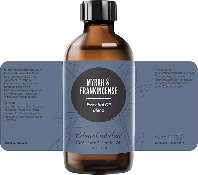 Edens Garden Myrrh Essential Oil- 100% Pure Premium Grade, Undiluted, Natural, Therapeutic, Aromatherapy, The Best for Diffuser, Skin, Face, Hair 118 ml (4 fl oz)
