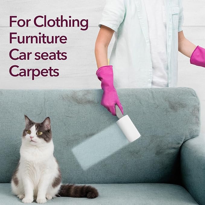 MEIQIHOME Extra Sticky Lint Roller Refills Only, 880 Easy-Tear Sheets for 3.9"-4" Lint Rollers with 1.5" Inner Diameter - Superior Cleanliness for Clothes