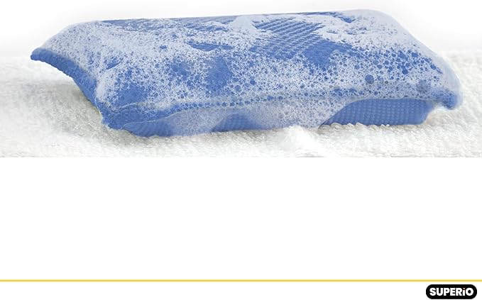 Microfiber Non-Scratch Dish & Kitchen Scrubber Heavy-Duty Household Cleaning Sponges, Multi-Purpose Cleaning Supplies for Dishes and Kitchens Pack of 6