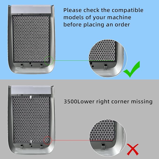 10-Pack 3000 Replacement Filters Compatible AD3000 Air Purifi-er, 3000,3000M, 3000Pro Air Purifi-er,2 air filter, 2 Activated Carbn and 6 Extra Carbn Pre-Filters