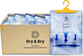 Dry & Dry 50 Packs [Net 7 Oz/Pack] Moisture Absorbers for Home, Basement & Bedroom - Small Dehumidifiers