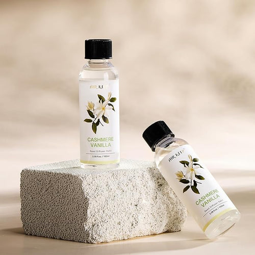 Airkeep Reed Diffuser Oil Refill/Cashmere Vanilla/3.38 oz(100ml)/3 Pack/Scented Oil Refill for Reed Diffuser Home Fragrance for Bedroom, Bathroom Office Home Decor