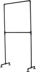 Industrial Pipe Double Rail Clothing Rack by William Robert's Vintage