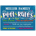 Custom Pool Sign, Pool Rules Make Memories For Pool Decor Sign, 10x14 Inches, Rust Free .040 Aluminum, Fade Resistant, Made in USA by Sigo Signs