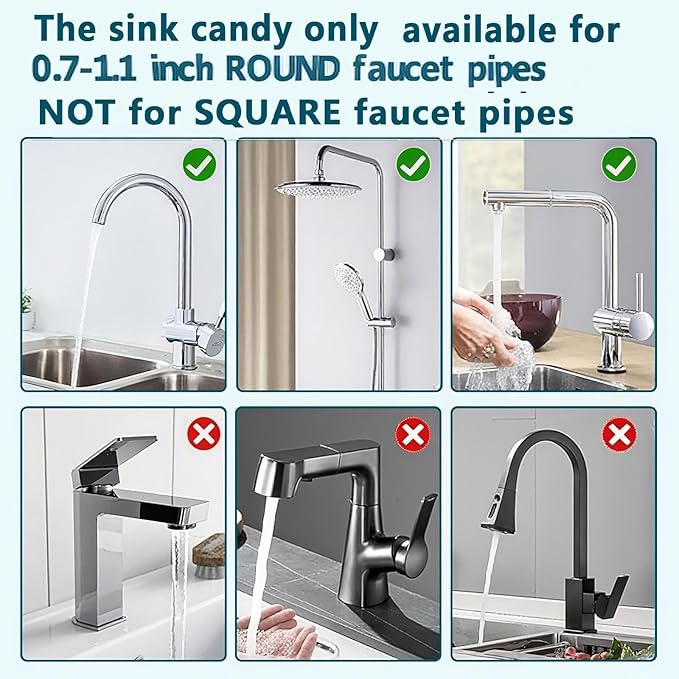 Kitchen Sink Faucet Organizer,Sponge Holder Caddy Rack Multifunction Shelf for Soap,Dish Accessories, Adjustable for 0.7-1.1 Inch Round Water Pipe (Left Grey)
