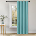 ChrisDowa Blackout Curtains 84 inches Long for Bedroom - Grommet Thermal Insulated Room Darkening Curtains for Living Room (1 Panel, Aqua, 52 x 84 Inch)