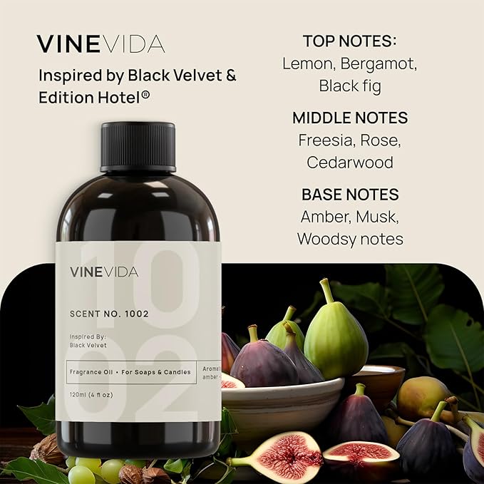 VINEVIDA [128oz] Scent No.1002 Inspired by Edition Hotel Fragrance Oil for Candle Making and Soap Making - Premium Candle Scents for Soy Candles