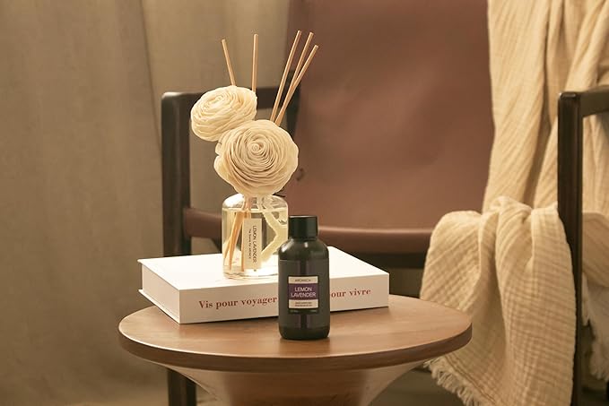 Aronica Diffuser Refill 120ml_White Tea_Floral Gardenia Scent Oil for Home, Hotel Air Essential Oils Scents