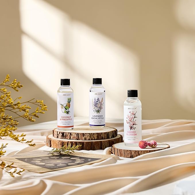 Airkeep Reed Diffuser Oil Refill/Coconut&Pineapple/3.38oz（100ml/1 Pack/Scented Oil Refill for Diffuser Home Fragrance for Bedroom, Bathroom Office Home Decor