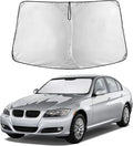 EcoNour Windshield Sun Shade Compatible for BMW 3 Series 2006-2011 Front Window Sunshade Foldable Sun Visor UV & Heat Blocking Protection