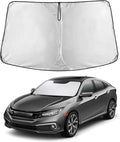 Econour Windshield Sun Shade for Honda Civic 2016-2021 Sunshade Foldable Window Sun Visor Protector Blocks UV Rays Keep Your Car Cooler | Car Protector Accessories