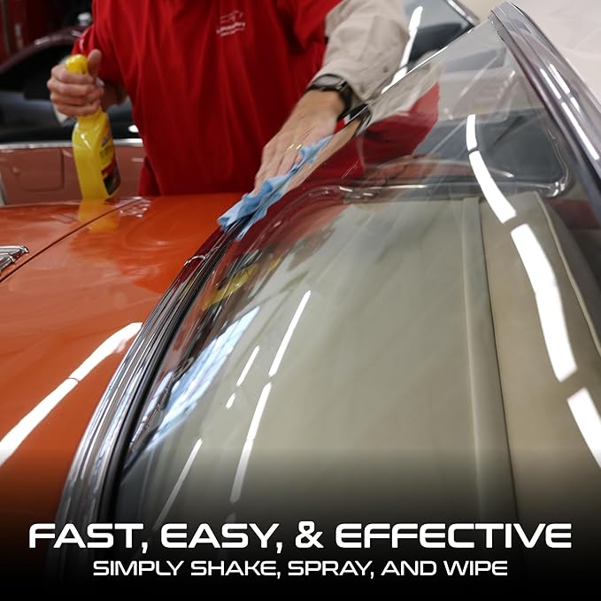 Formula 1 Glass Cleaner with Rain Repellent - Windshield Cleaning Spray for Streak-Free Finish, Improve Visability in Rain, Snow, or Sleet, 23 oz.
