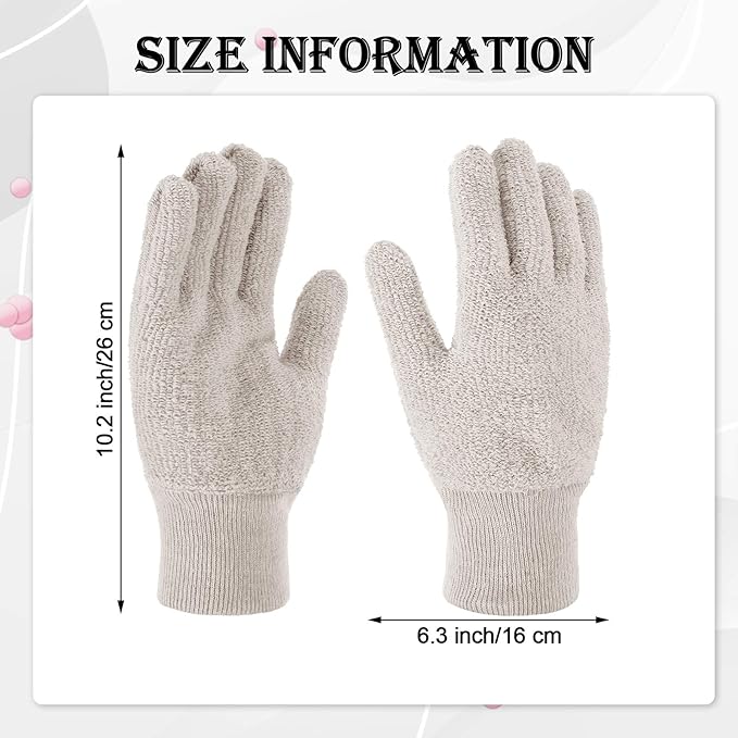 Syhood 3 Pairs Silver Polishing Cleaning Gloves Jewelry Polishing Anti-Tarnish Removal Gloves for Jewelry, Gold, Brass, Copper, Blinds, Debris, Ring, Stainless, Metal