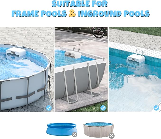 Swim Current Machine for Pool, 1:40/100 Yards Endless Pool Swimmer for Swimming Pools - 1-9 Grade Adjustable Current Swim Jet for Home Indoor/Outdoor Swimming Pool Exercise, Lap Training & Family Fun