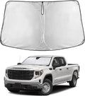 Econour Windshield Sun Shade for Chevrolet Silverado/GMC Sierra 1500–3500 2019–2023 2024 2025 2026 Sun Visor for Front Windshield & Window Sunshade Cover, UV Heat Blocker, Car Accessories