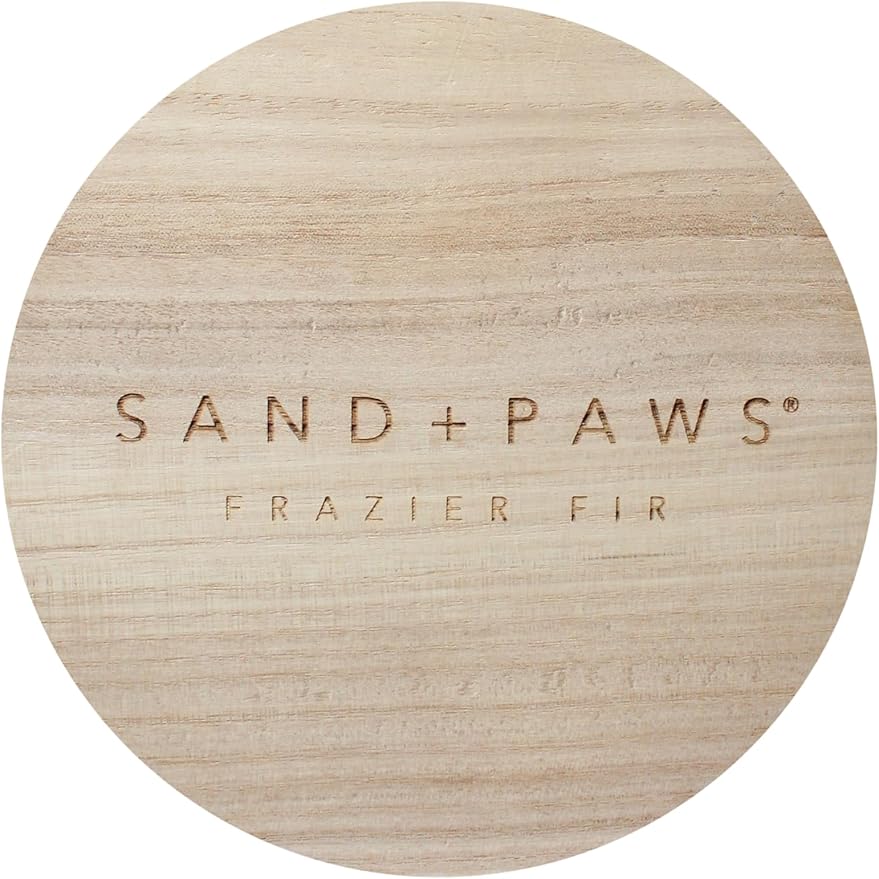 Sand + Paws Scented Candle - Frazier Fir – Additional Scents and Sizes – 100% Cotton Lead-Free Wick - Luxury Air Freshening Jar Candles - Perfect Home Decor – 23oz