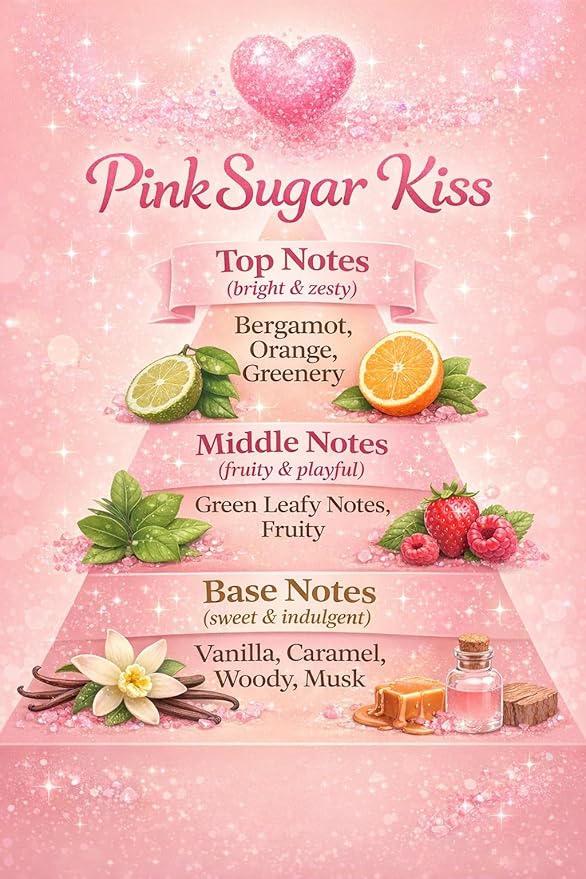 Paradise Scents Carpet and Upholstery Deodorizer, Valentine's Day Holiday Scent Powder for Rugs and Textiles, 16 Oz (Pink Sugar Kiss)