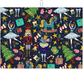 Christmas Nutcracker Dish Drying Mat for Kitchen Counter Cute Kitchen Christmas Dish Mat Microfiber Kitchen Countertop Absorbent Reversible Drainer Rack Pad