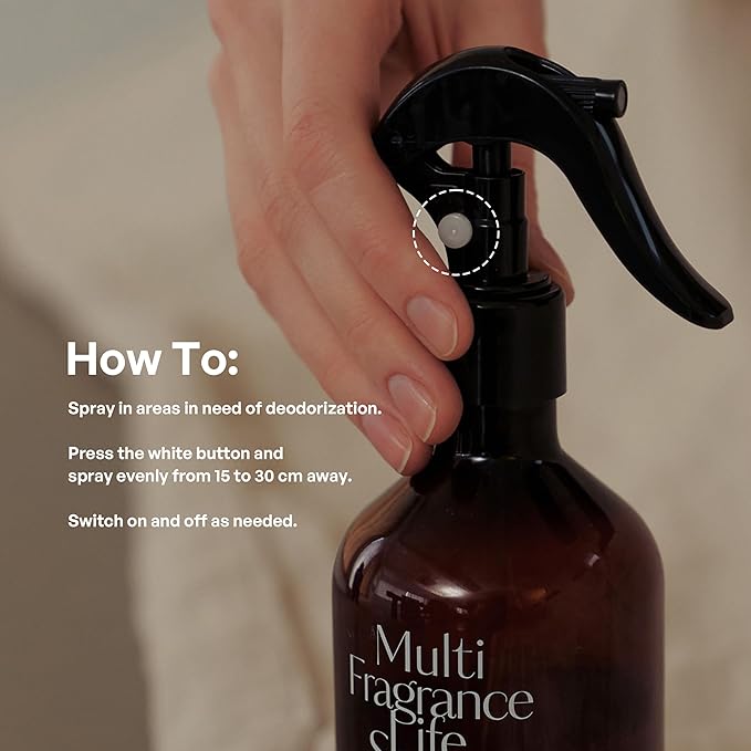 hetras Multi Fragrance Life Spray 10.14 fl oz x 2 Pack | La Tulip Shower - Elegant Flowers Scent | Non-Aerosol Odor Freshener Room Mist for Room, Closet, Fabric | Infused with Essential Oils