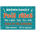 Custom Pool Sign, Pool Rules Enjoy Swimming for Pool Décor Sign, 12x18 Inches, Rust Free .063 Aluminum, Fade Resistant, Made in USA by Sigo Signs