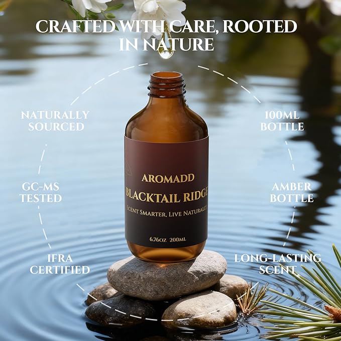 Blacktail Ridge Diffuser Oil Inspired by Luxury Hotel Scent 6.76 Fl Oz (200ml), Aroma Diffuser & Hotel Fragrance Diffuser Oil, Essential Oil Diffuser for Aromatherapy, Long-Lasting