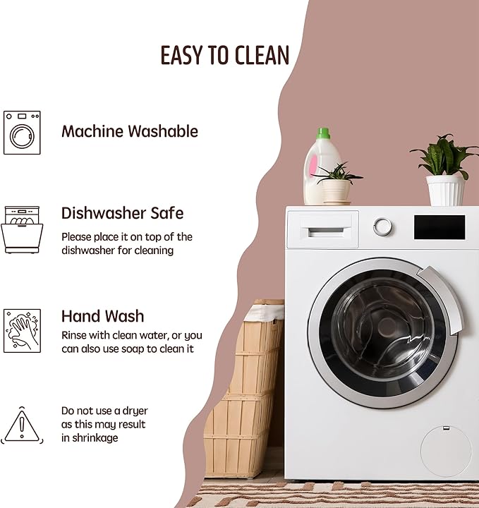 Augine Swedish Dishcloths for Kitchen, 5 Pack Reusable Paper Towels Washable, Super Absorbent Swedish Dish Cloths, Non-Scratch, Biodegradable