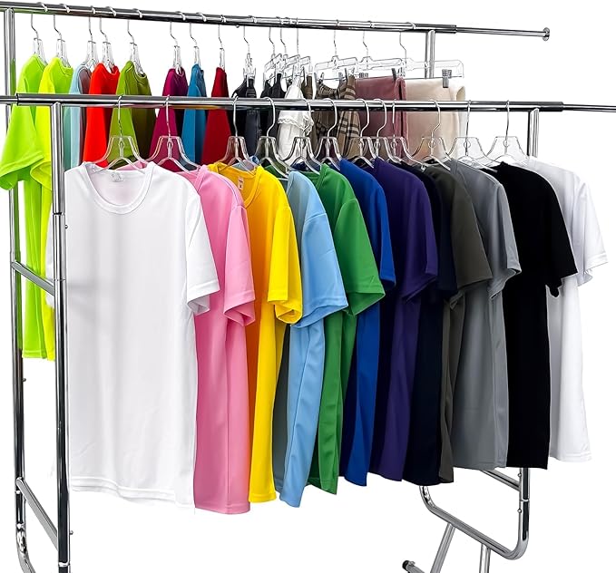 13.8” Clear Plastic Kids Hangers 100 Pack - Durable Clothes Hanger for Wardrobe Organization, Essential Plastic Hanger for Garments, Versatile Coat Hangers for Home and Retail Use