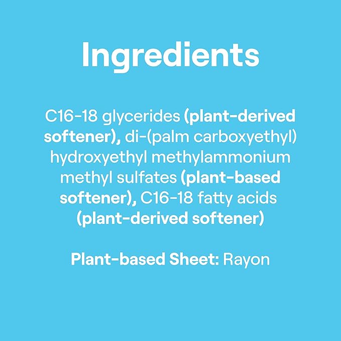 Seventh Generation Dryer Sheets Fabric Softener Free & Clear Fragrance Free 80 Sheets (Pack of 4)