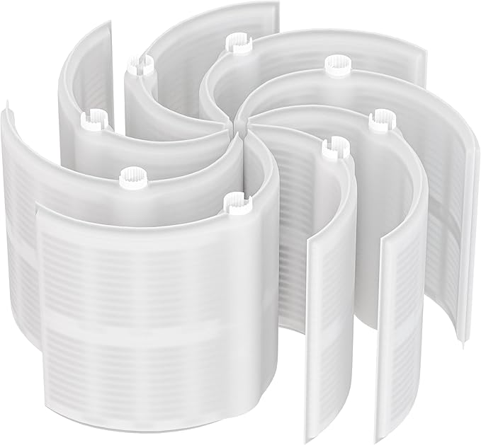 Cryspool® 1002 DE Filter Compatible with PFS1224, FS-2002, FC-9520, Pro-Grid DE2420, 59001100, 7 Full + 1 Partial, 24 Sq.Ft DE Grid Swimming Pool Filter Cartridge, 1 Set