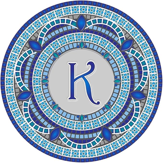Skip's Garage Custom Monogram Decorative Pool Art - Mosaic Pool Art - Choose Your Size & Personalization - Easy Drop-in Installation