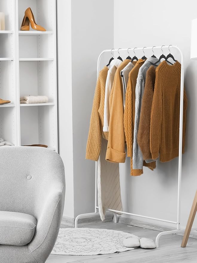 SMARTOR Plastic Hangers 50 Pack, Heavy Duty Plastic Hangers for Clothes - Non-Velvet Slim Hangers with 360° Swivel Hook & Clothes Thin Hanger - Durable Coat Hangars, Space Saving Hanger - Black