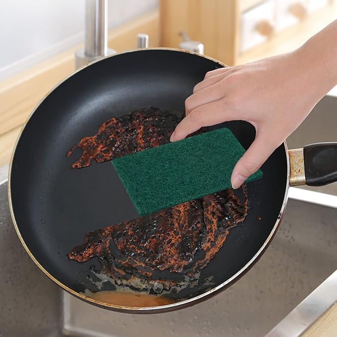 Heavy Duty Scrub Sponge, Scratch Free Home Kitchen Dual-Sided Dishwashing Sponge, Sponge scouring pad,for Kitchen, Sink, Dish, Bathtub, Wall 30PCS…