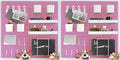 RIVTUN Wall-Mounted Pegboard Kit, 50.4" x 25.2" Organizer Panel – Large, Cost-Effective & Nail-Free Installation Pink