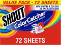 Shout Color Catchers for Laundry, Allow Mixed Washes, Prevents Color Runs and Maintains Original Clothing, 72 Count