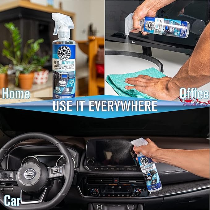 Chemical Guys Car Cleaning Kit - With Car Wash Soap, Wheel Cleaner, Total Interior, Car Wash Mitt - Interior and Exterior Wash Kit With Vehicle Cleaning and Detailing Accessories - 7 Item Kit