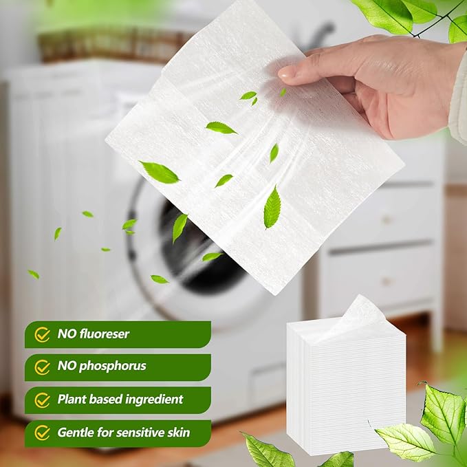 Heigble 600 Count Unscented Dryer Sheets Fabric Softener Fresh Scent Dryer Sheets Bulk Naturally Softens and Removes Static Cling, Ideal for Large Households, Sensitive Skin