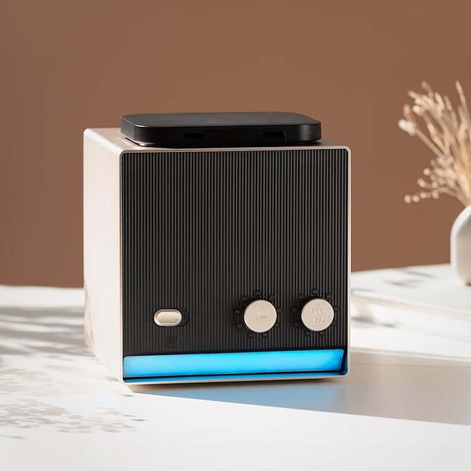 Air Esscentials Smart Scent Air Machine for Home, Office, Spa & Hotel, Switch Between 2 Fragrances, Bluetooth & Waterless Oil Diffuser with Cold Air Technology, Covers 1,000 sq. ft., Duo Scent Tuner