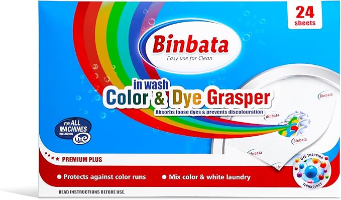Color Grasper for Laundry 24 Count, Fragrance Free Dye Catcher Essential for Home Use, Dye Guard Grabber Sheets for Laundry in-Wash Sheets