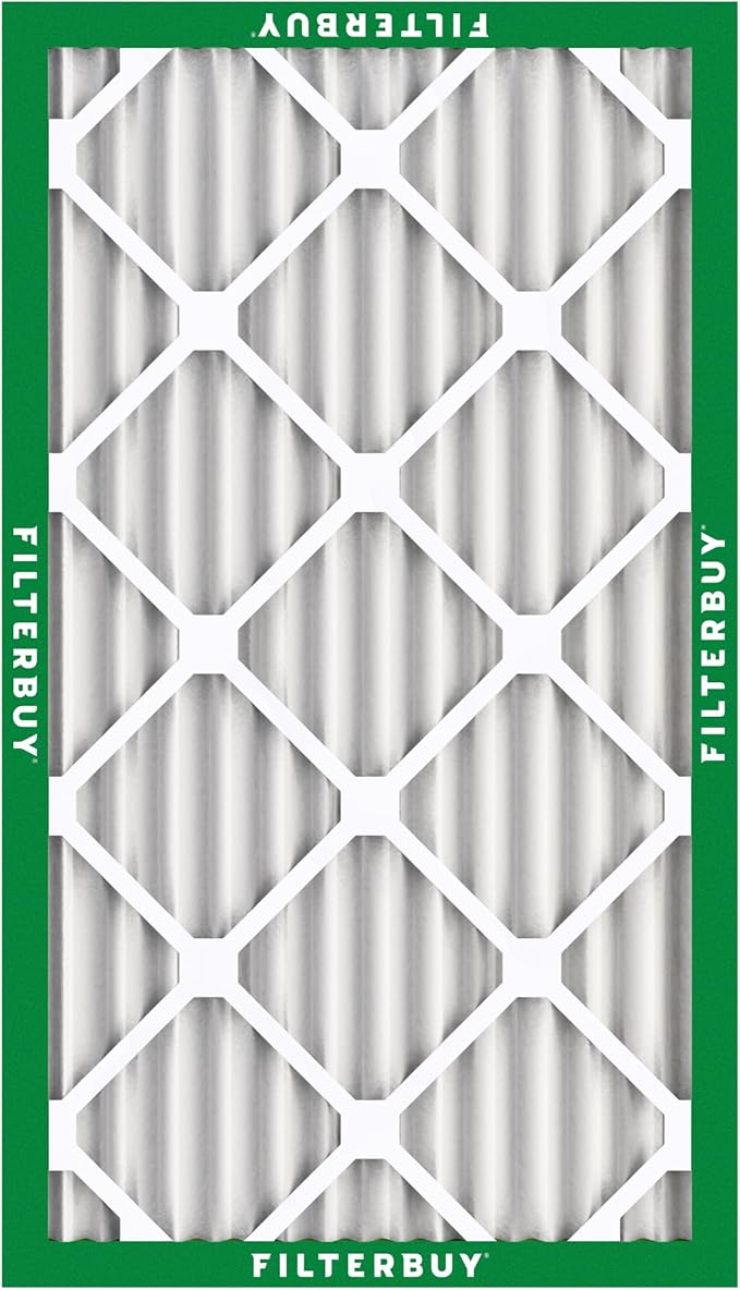 Filterbuy 17.25x35.25x2 Air Filter MERV 8 Essential Dust & Allergy Defense (2-Pack), Electrostatic Pleated HVAC AC Furnace Filters Replacement, Made in USA (Actual Size: 17.25 x 35.25 x 1.75)