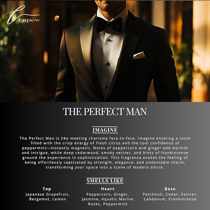 Lapew The Perfect Man Scented Mop Soap Concentrate 36 oz | Premium Fragranced Floor Cleaner | Streak-Free | Hard Floor Cleaning Solution | Eco Friendly | Made in USA