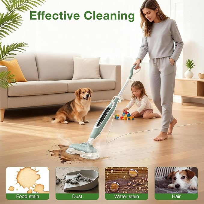 8 Pack Steam Mop Replacement Pads for Shark S8001 S7001 S7201 S7000AMZ S8201 Steam and Scrub Mop Pads Repeatedly Washed for All Floors Cleaning