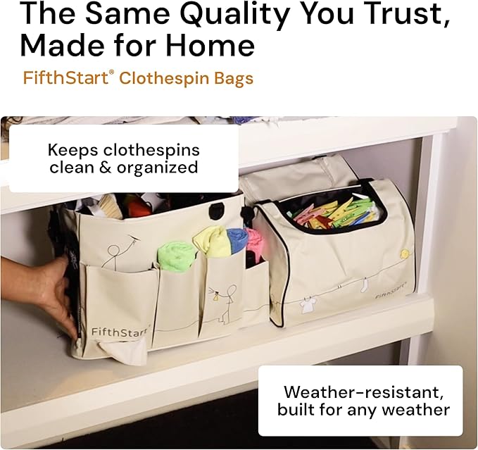 FifthStart Multiuse Cleaning Caddy with Waist, Shoulder Strap 9 Pockets, Mesh Base & Adjustable Compartments - Cleaning Caddy - Cleaning Supplies Organizer (Blue, Small)