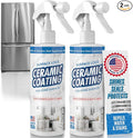 2-Pack Home Ceramic Coating for Stainless Steel, Glass and Countertops - Seal, Protect & Shine for the Kitchen & Bathroom - Fights Fingerprints, Grime and Stains in Your Life - 16 oz - Proof It Works