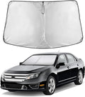 EcoNour Windshield Sun Shade Compatible for Ford Fusion 2006-2012 Front Window Sunshade Foldable Sun Visor UV & Heat Blocking Protection