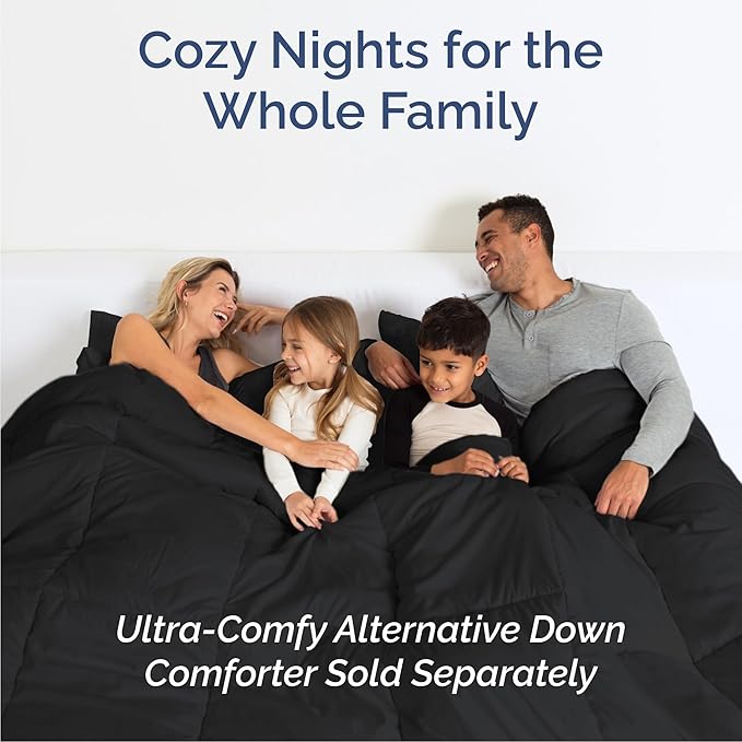 Cal King 6 Piece Sheet Set - Comfy Breathable & Cooling - Ultra-Soft Hotel Luxury Bedding Set with 8-16 Inch Deep Pockets - 1 Flat & 1 Fitted Sheet & 4 Pillowcases - Wrinkle Free & Easy Care - Black